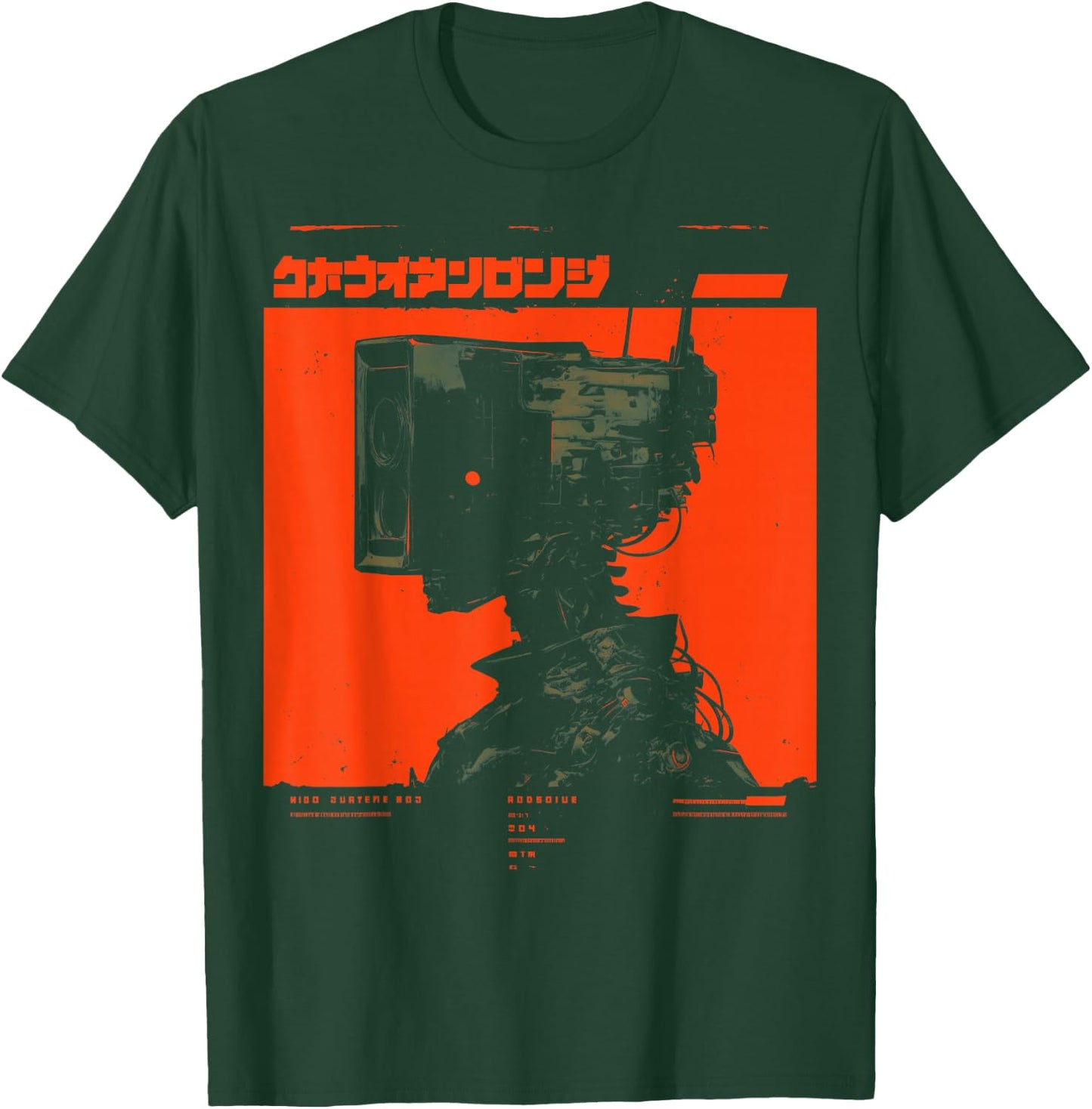 Futuristic Techwear Japanese Cyberpunk Harajuku Horror Punk , black T-Shirt - T-Shirt | Forest