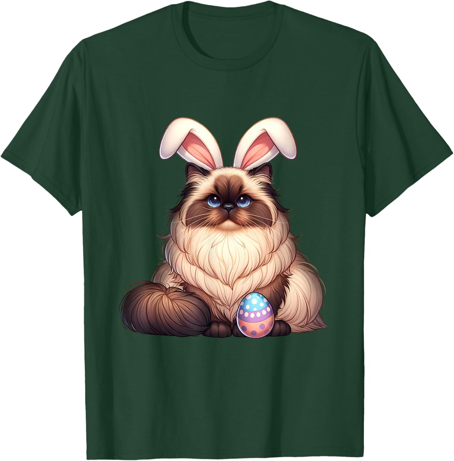 Easter Himalayan Cat Cats Pets Pet Bunny Rabbits Men Women T-Shirt - T-Shirt | Forest