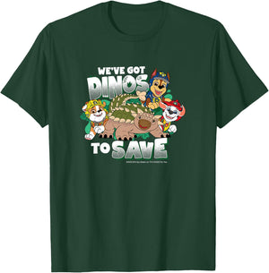 Paw Patrol: The Dino Movie - We've Got Dinos to Save T-Shirt - T-Shirt | Forest