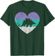 Stegosaurus Dinosaur Gift & Girls Retro Cute T-Shirt - T-Shirt | Forest