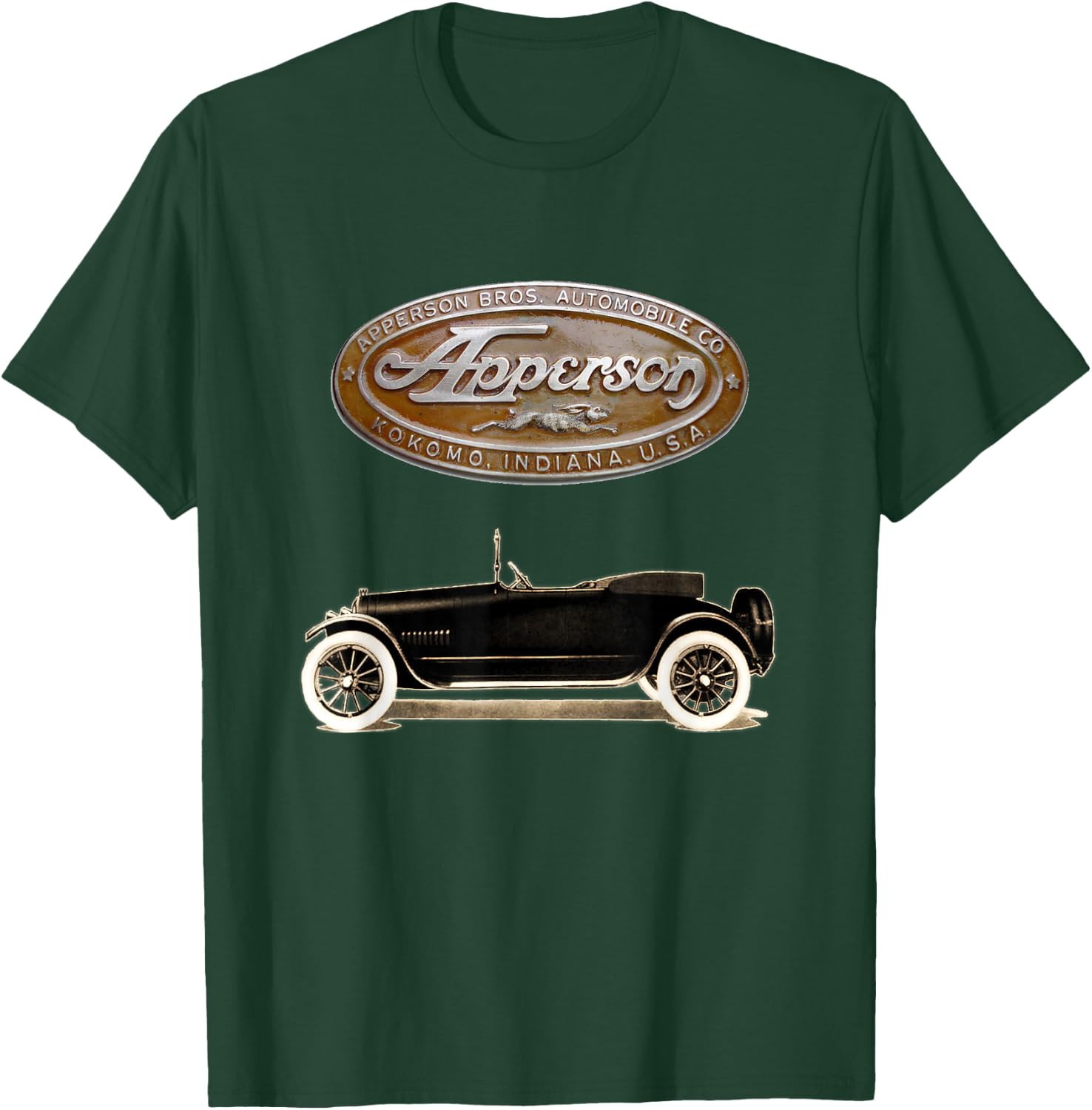 Antique Car 1915 Apperson Bros. Jack Rabbit T-Shirt - T-Shirt | Forest
