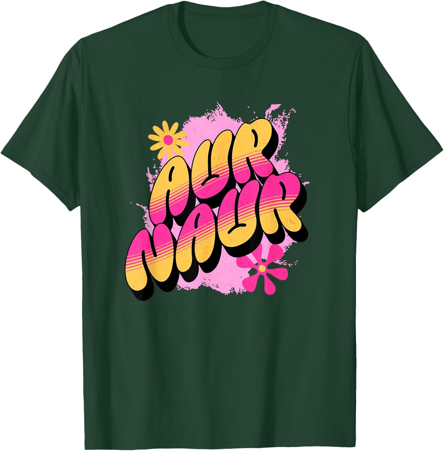 Viral Meme Official Men's Aur Naur Australian Accent Meme Cute Retro Aussie Oh No Black Short Sleeve Mock Collar Classic Fit T-Shirt - T-Shirt | Forest