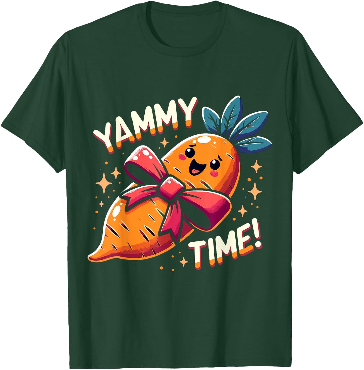 Funny Thanksgiving Yam Yammy Time T-Shirt - T-Shirt | Forest