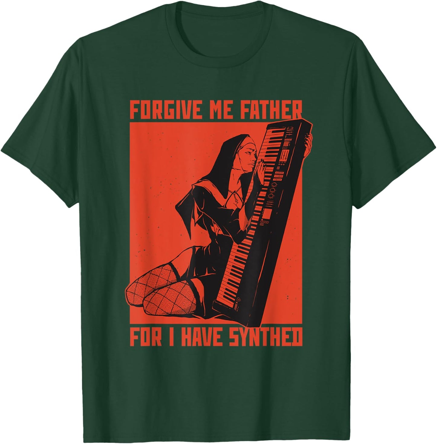 Synth Techno Music Funny Synthesizer T-Shirt - T-Shirt | Forest