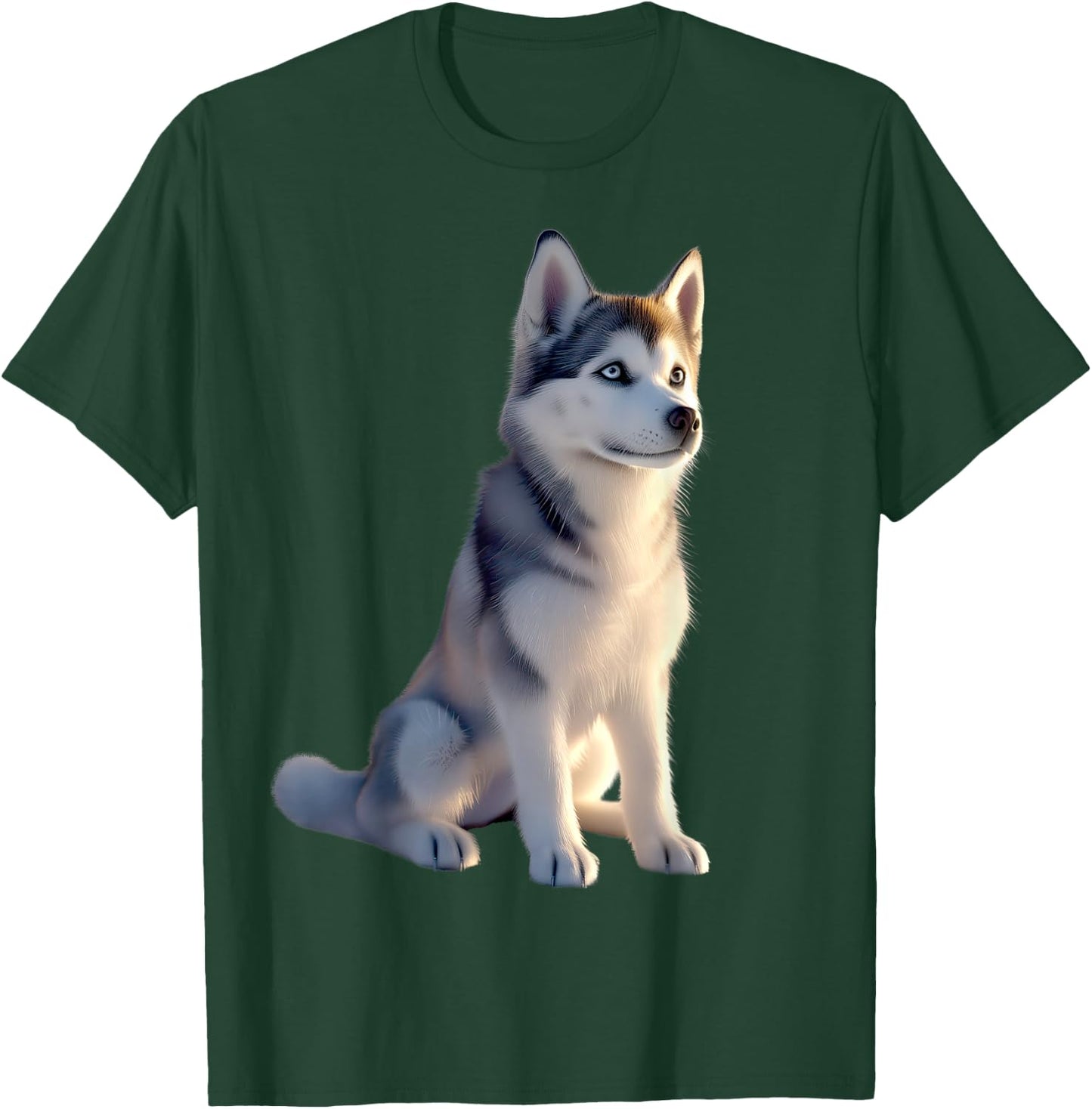 Husky Dog Lover Dog I Love Siberian Huskys , black T-Shirt - T-Shirt | Forest