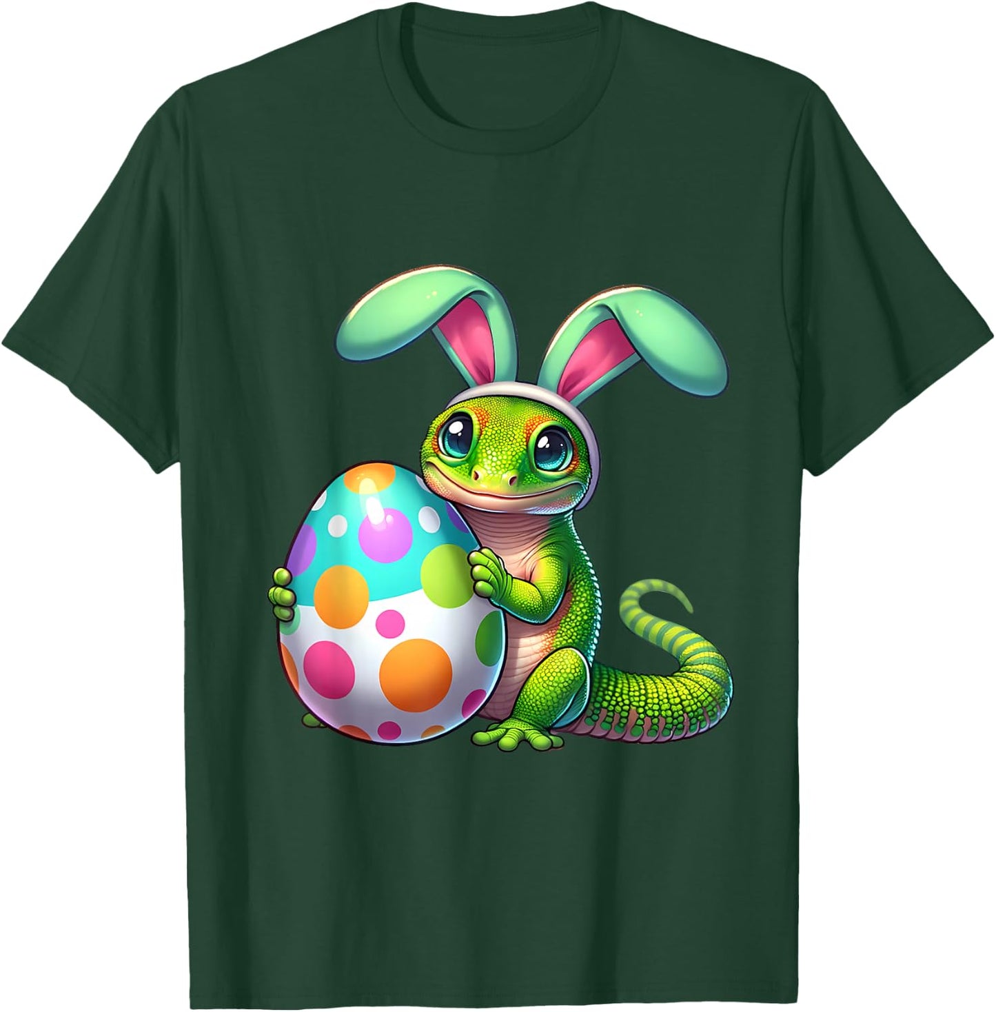 Easter Geckos Owners Egg Eggs Bunny Rabbits Pets Men Women T-Shirt - T-Shirt | Forest