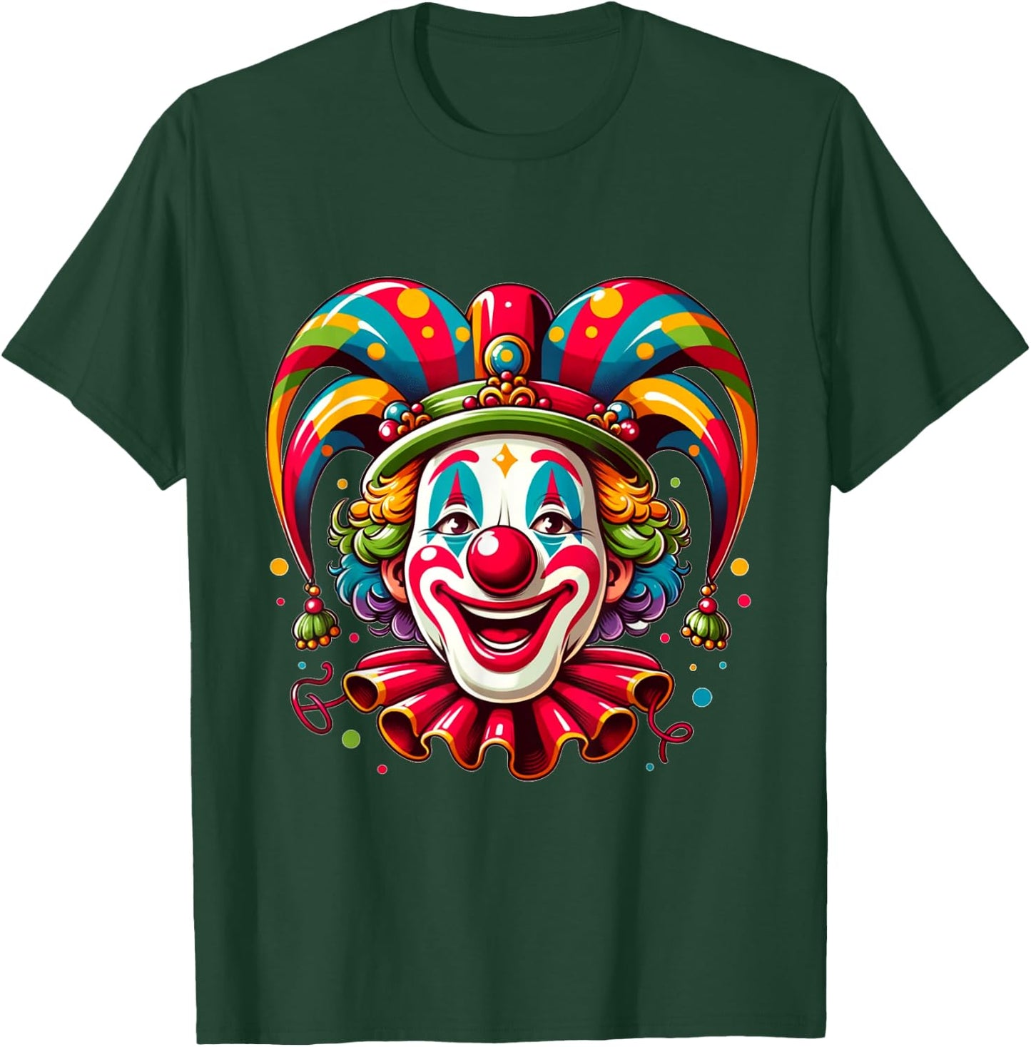 Helau Clown Carnival , black T-Shirt - T-Shirt | Forest