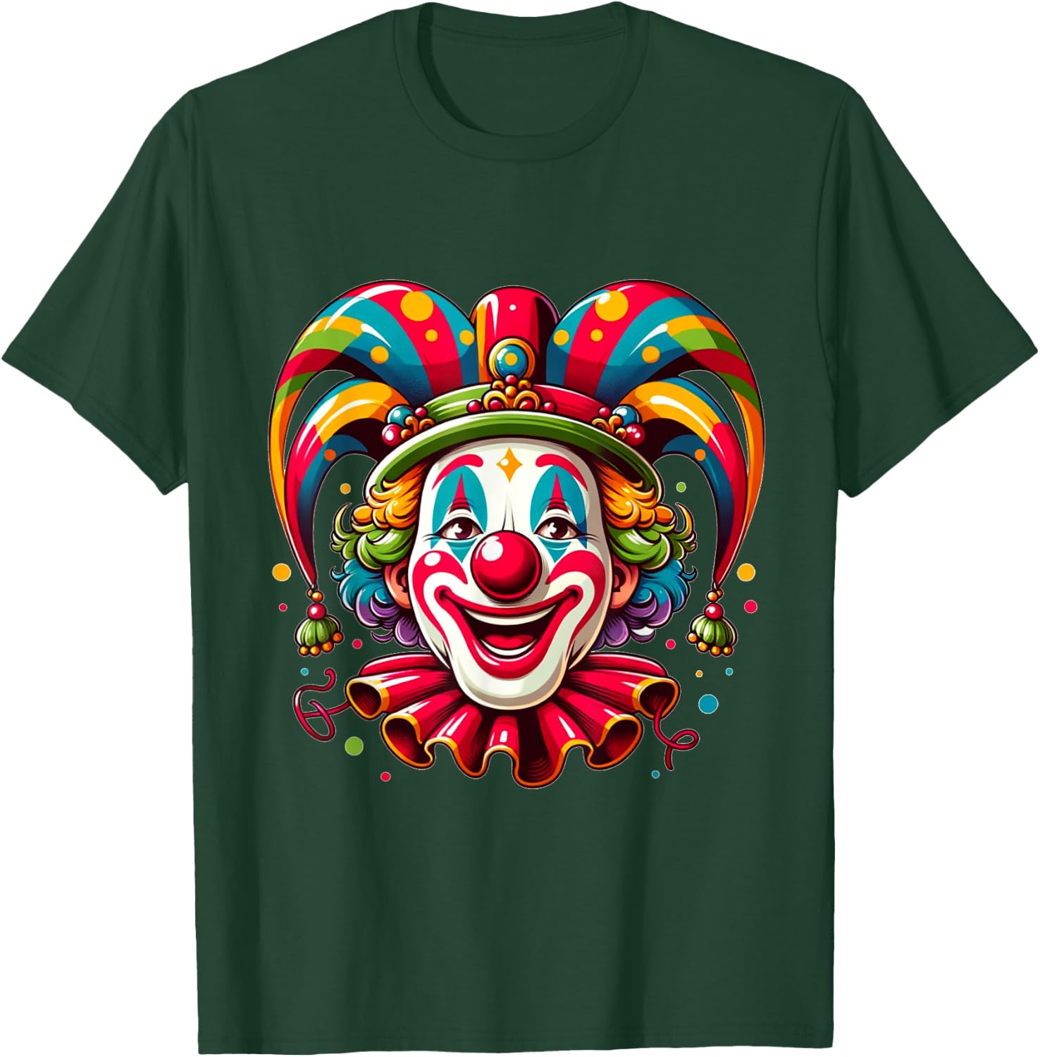 Helau Clown Carnival , black T-Shirt - T-Shirt | Forest