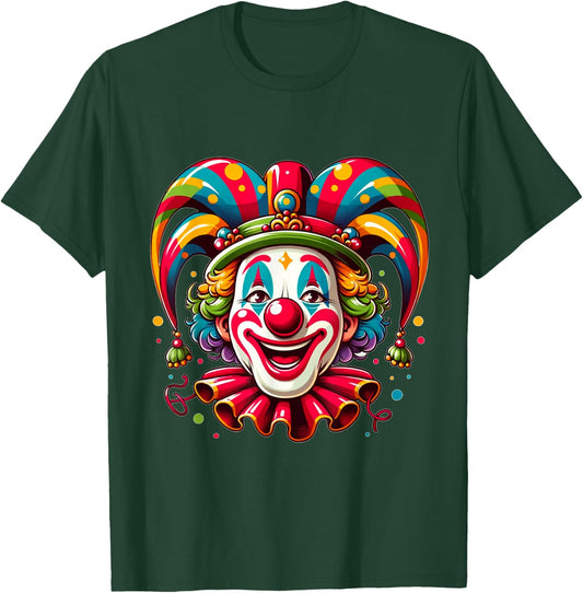 Helau Clown Carnival , black T-Shirt - T-Shirt | Forest