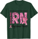 RN We Wear Pink Stethoscope Ribbon Breast Cancer Awareness T-Shirt - T-Shirt | Forest