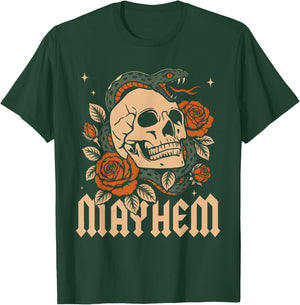 Father of Mayhem Funny Father's Day Dad Kids Matching Family T-Shirt - T-Shirt | Forest