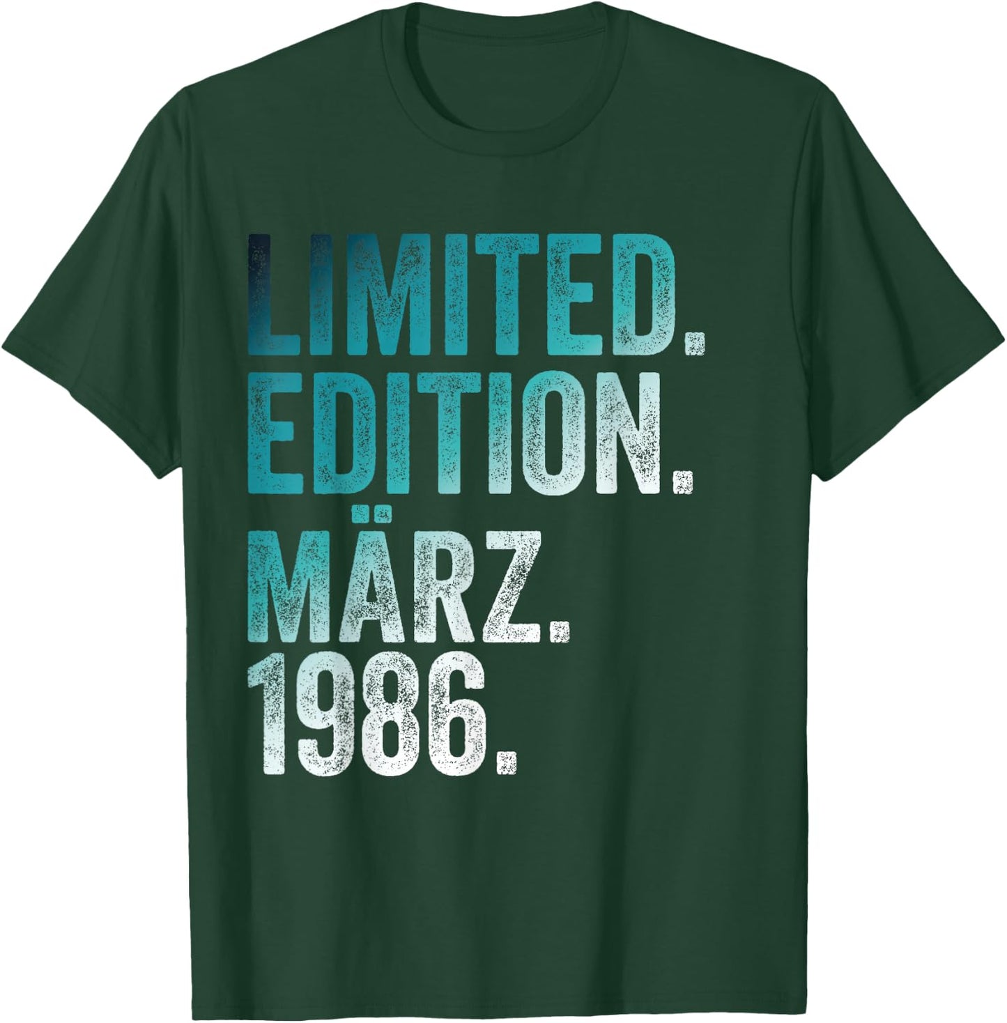 40. Geburtstag Mann 40 Jahre Limited Edition März 1986 T-Shirt - T-Shirt | Forest