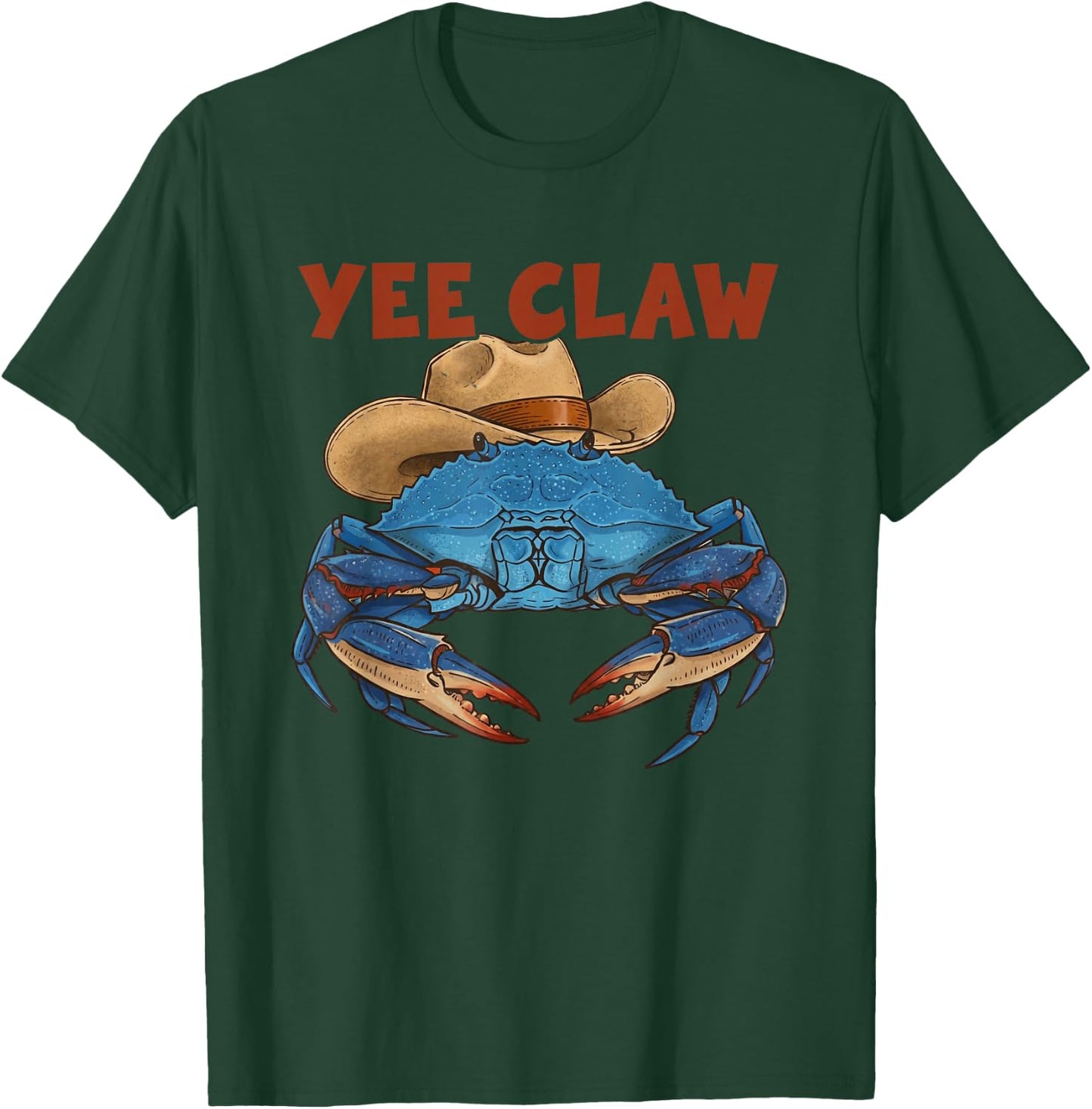 Funny Yee Claw Cowboy Crab Meme Western Southern Rancher T-Shirt - T-Shirt | Forest
