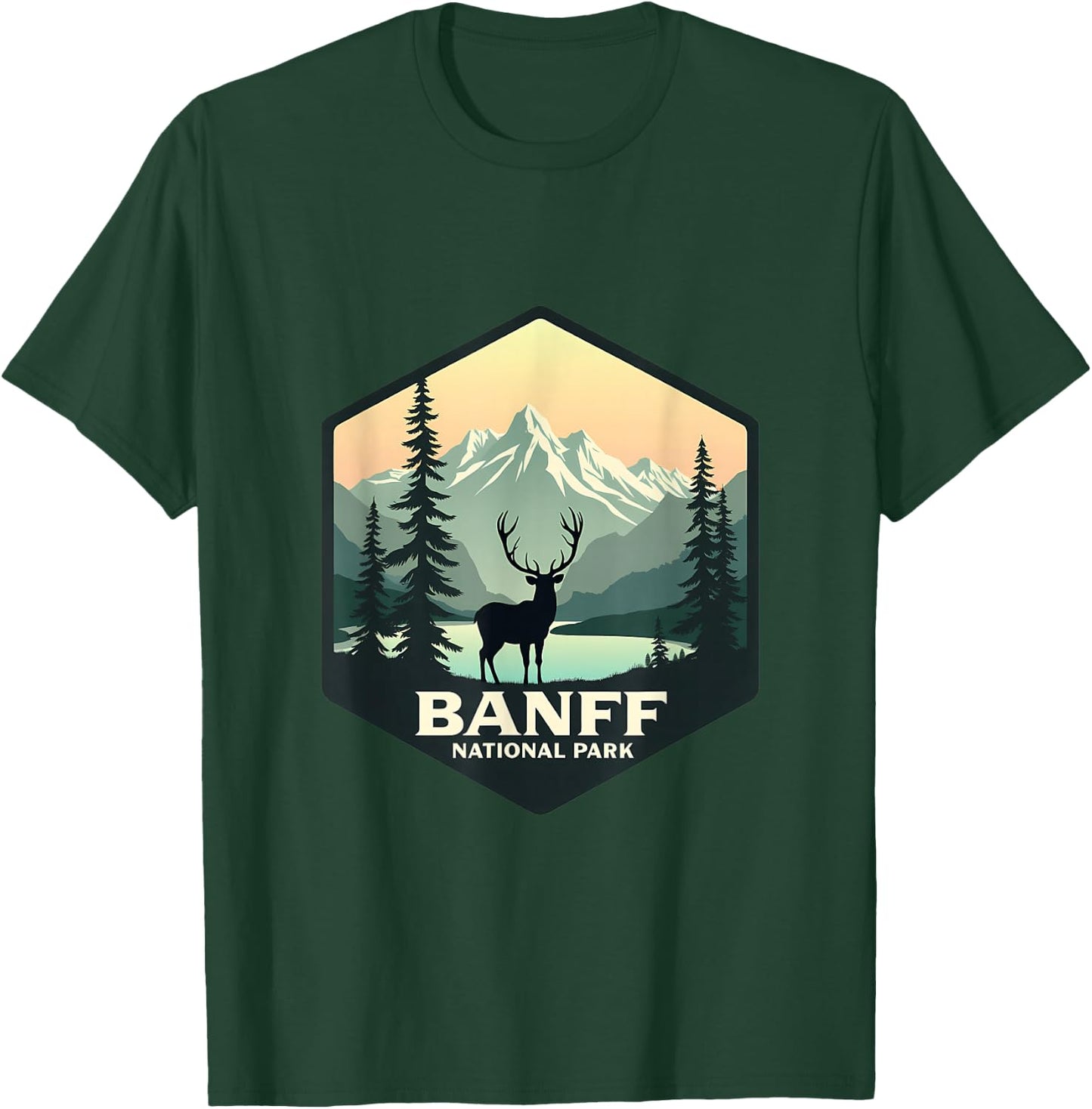 Banff National Park Adventure Scenic Wilderness T-Shirt - T-Shirt | Forest