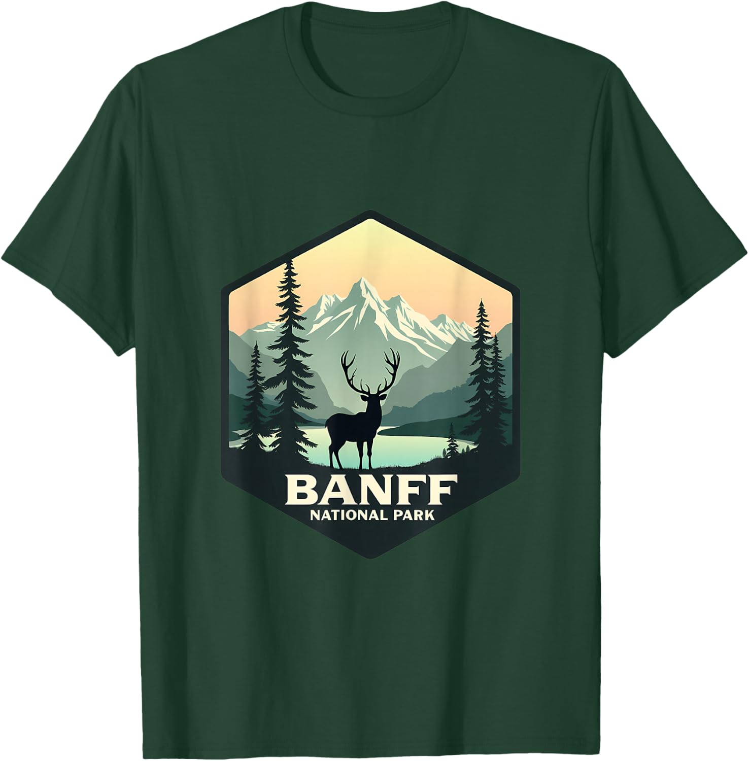 Banff National Park Adventure Scenic Wilderness T-Shirt - T-Shirt | Forest