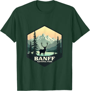 Banff National Park Adventure Scenic Wilderness T-Shirt - T-Shirt | Forest
