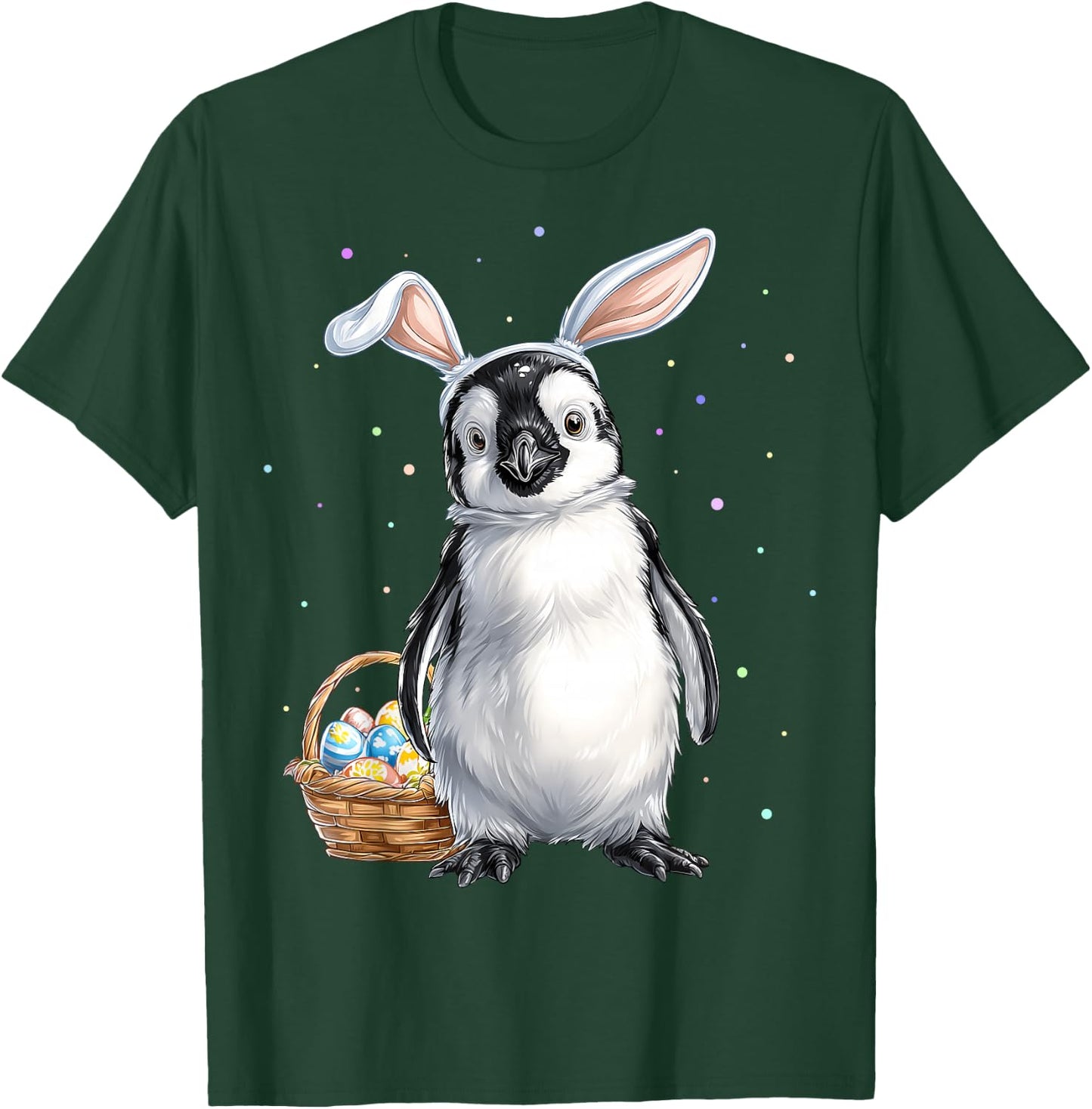 Pinguin Vogel Ostern Haseneier Hasenohren niedlich T-Shirt - T-Shirt | Forest