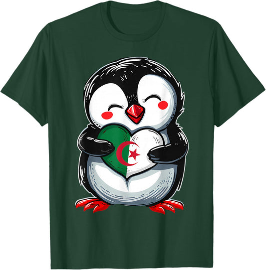 Algerien Flagge Algerische Wurzeln T-Shirt - T-Shirt | Forest