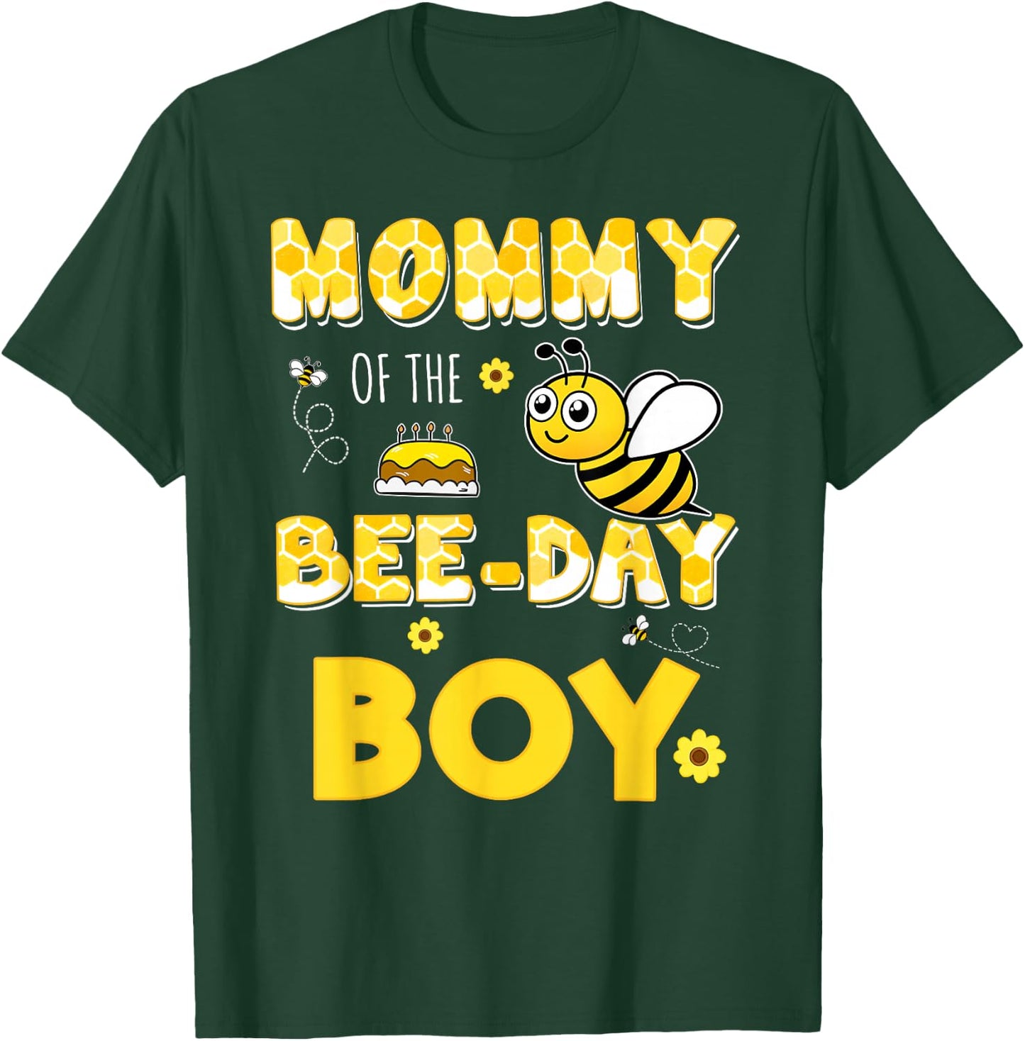 Mommy Of The Bee-Day Boy Hive Party Matching Birthday T-Shirt - T-Shirt | Forest