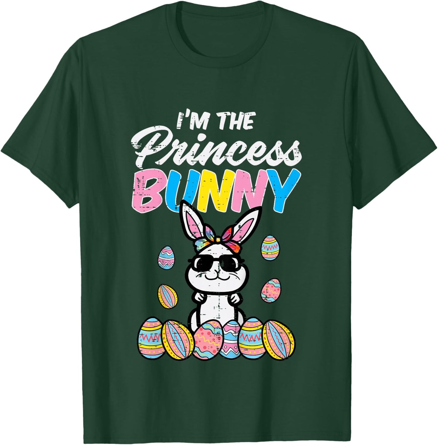Easter Im The Princess Bunny Girls Kids Toddler Teens Youth T-Shirt - T-Shirt | Forest