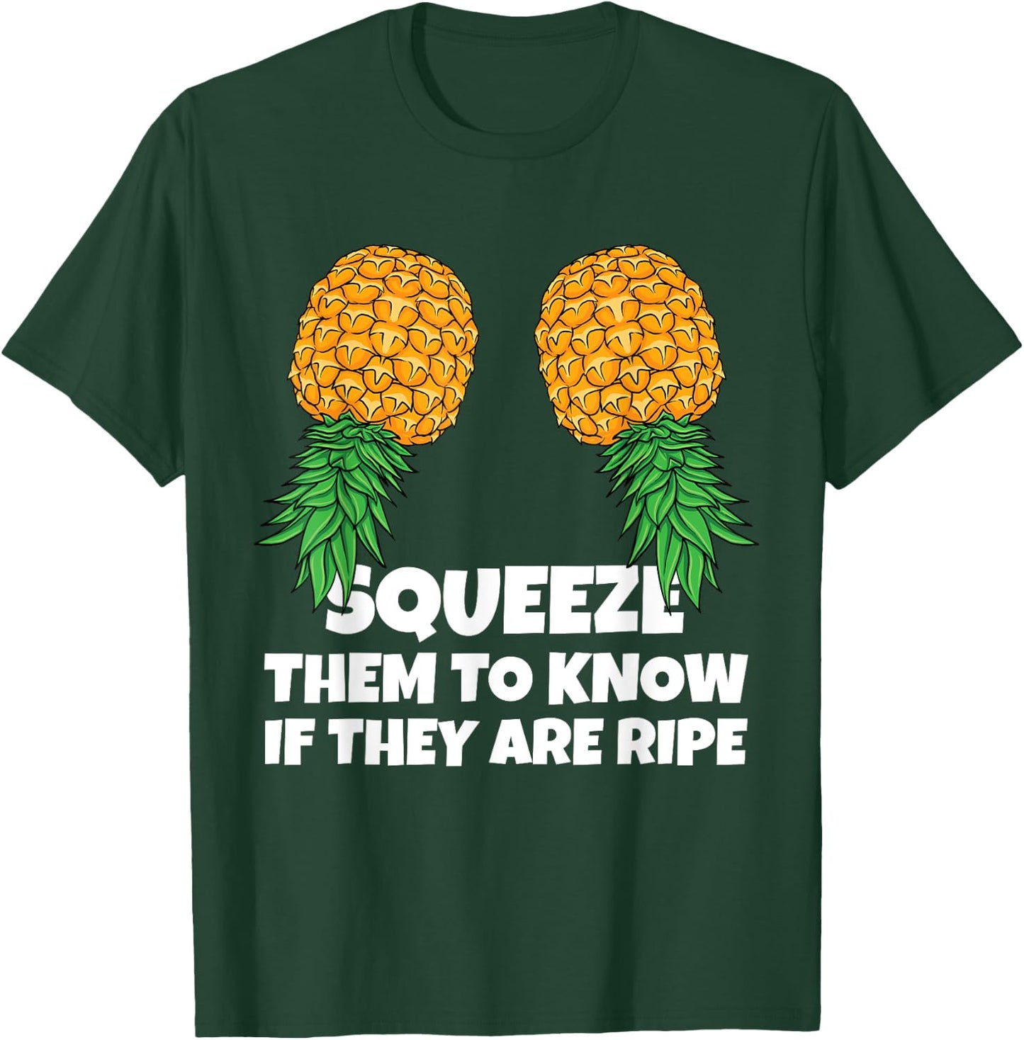 Swinging Squeeze Ripe Pineapples Upside Down Swinger Women T-Shirt - T-Shirt | Forest