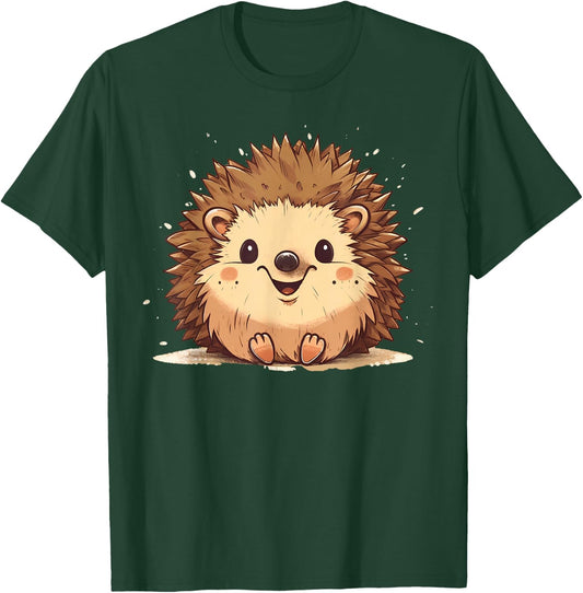 Cute Baby Hedgehog on Hedgehog Children and Hedgehog Kids T-Shirt - T-Shirt | Forest