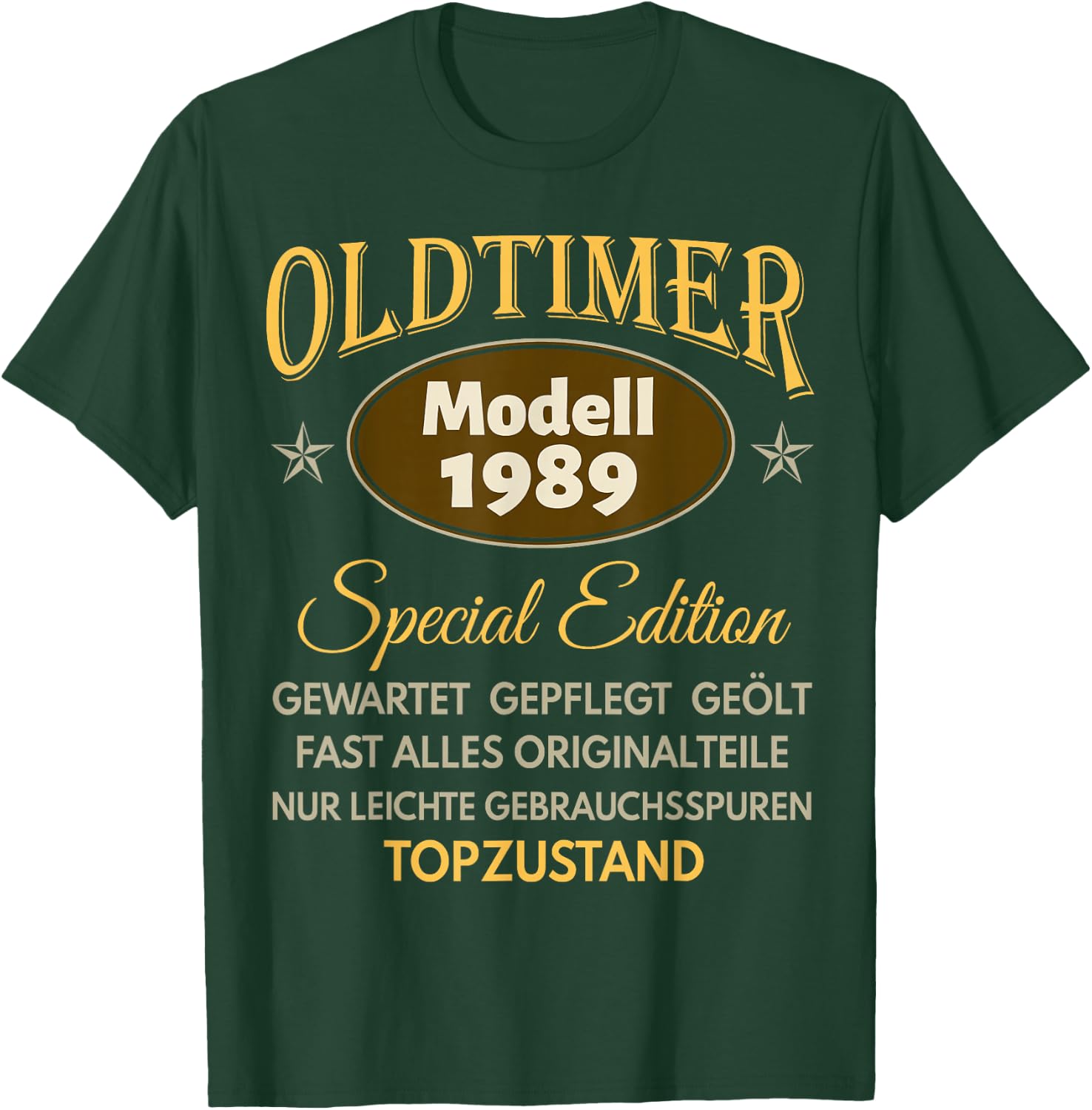 37. Geburtstag Mann Frau 37 Jahre 1989 Deko Geschenk Lustig T-Shirt - T-Shirt | Forest