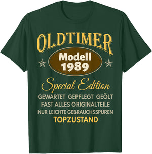 37. Geburtstag Mann Frau 37 Jahre 1989 Deko Geschenk Lustig T-Shirt - T-Shirt | Forest