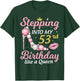 Stepping Into My 53rd Birthday Like A Queen Happy To Me Mom T-Shirt - T-Shirt | Forest