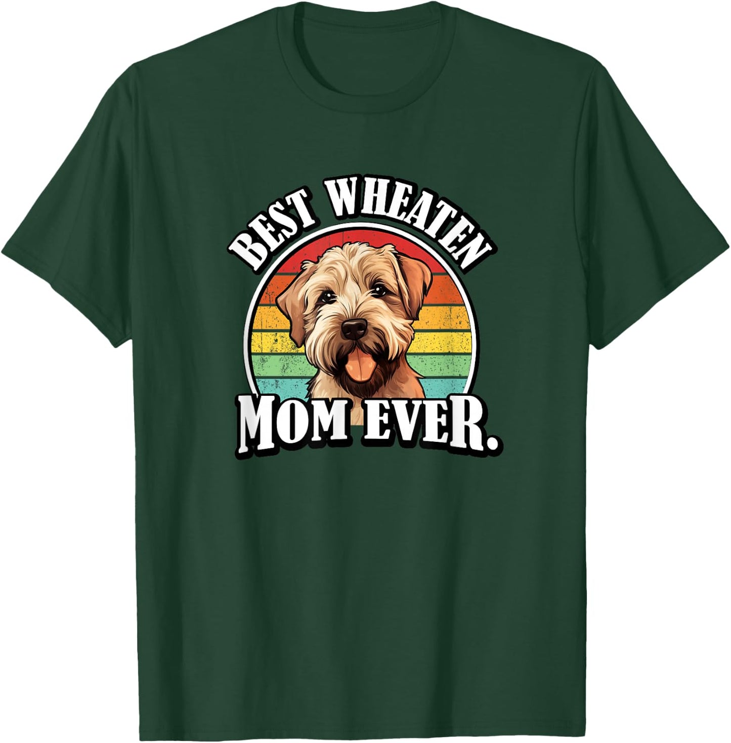 Retro Vintage Girls Best Wheaten Terrier Mom Lover T-Shirt - T-Shirt | Forest