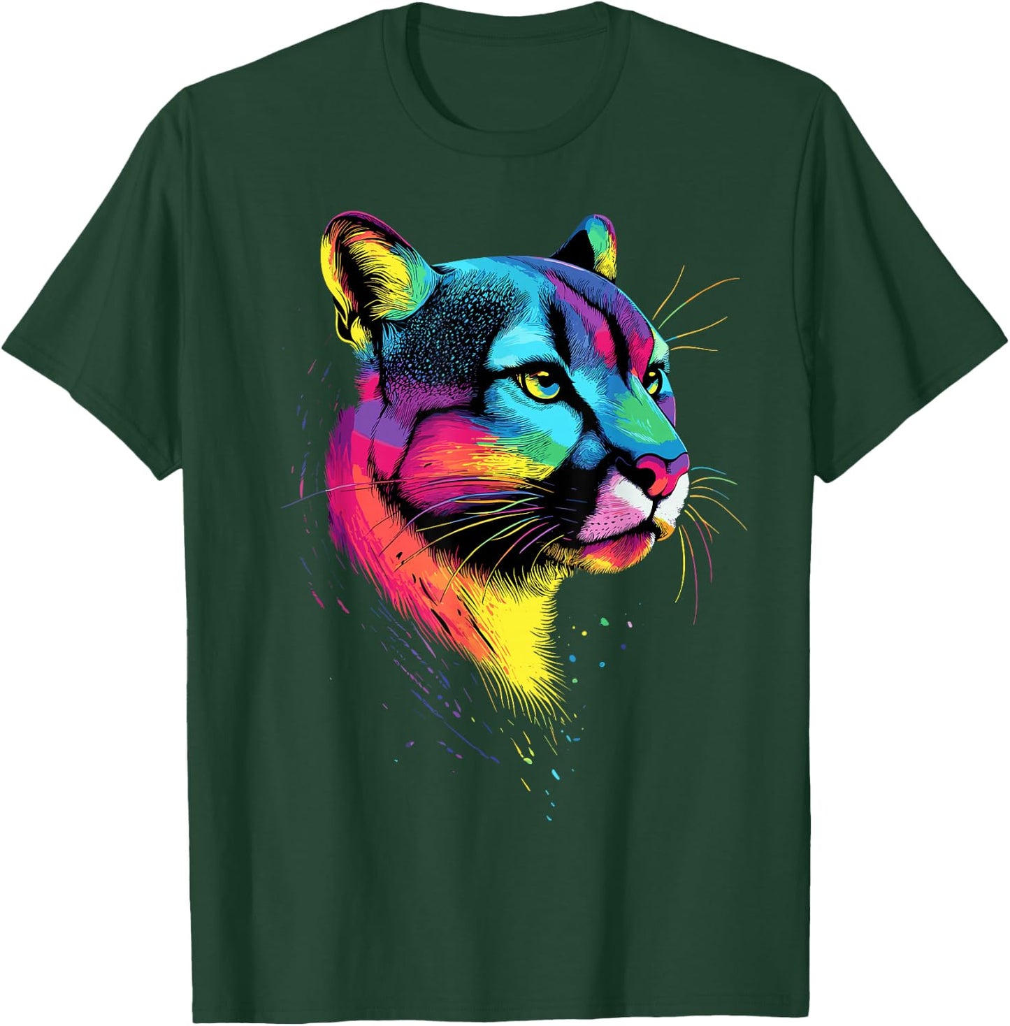 Puma Raubkatze Berglöwe Kuguar Pumas Panther Süßer Puma T-Shirt - T-Shirt | Forest
