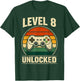 8th Birthday Level 8 Unlocked Gamer Gaming Eight Birthday T-Shirt - T-Shirt | Forest