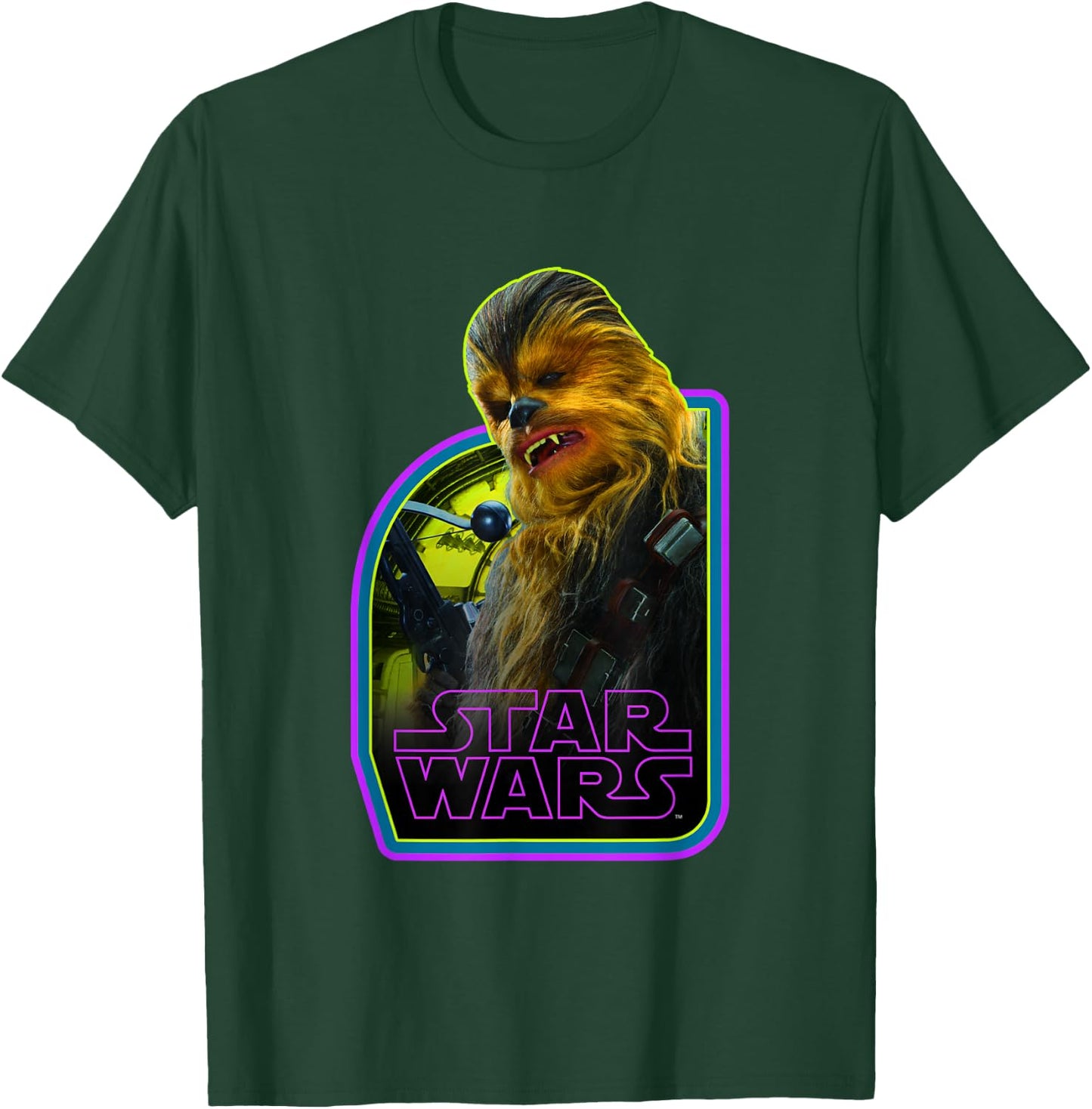 Star Wars Vintage Classic Chewbacca Wookie Hero Poster T-Shirt - T-Shirt | Forest