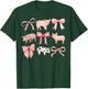 Coquette Pigs, Pigs and Bows, Watercolor, Yorkshires T-Shirt - T-Shirt | Forest