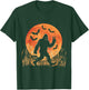 Vintage Bigfoot Pumpkin Halloween Moon Silhouette Sasquatch T-Shirt - T-Shirt | Forest