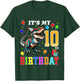 Kids Dinosaur Birthday 10 Year Old 10th Birthday Kids Boys Girls T-Shirt - T-Shirt | Forest