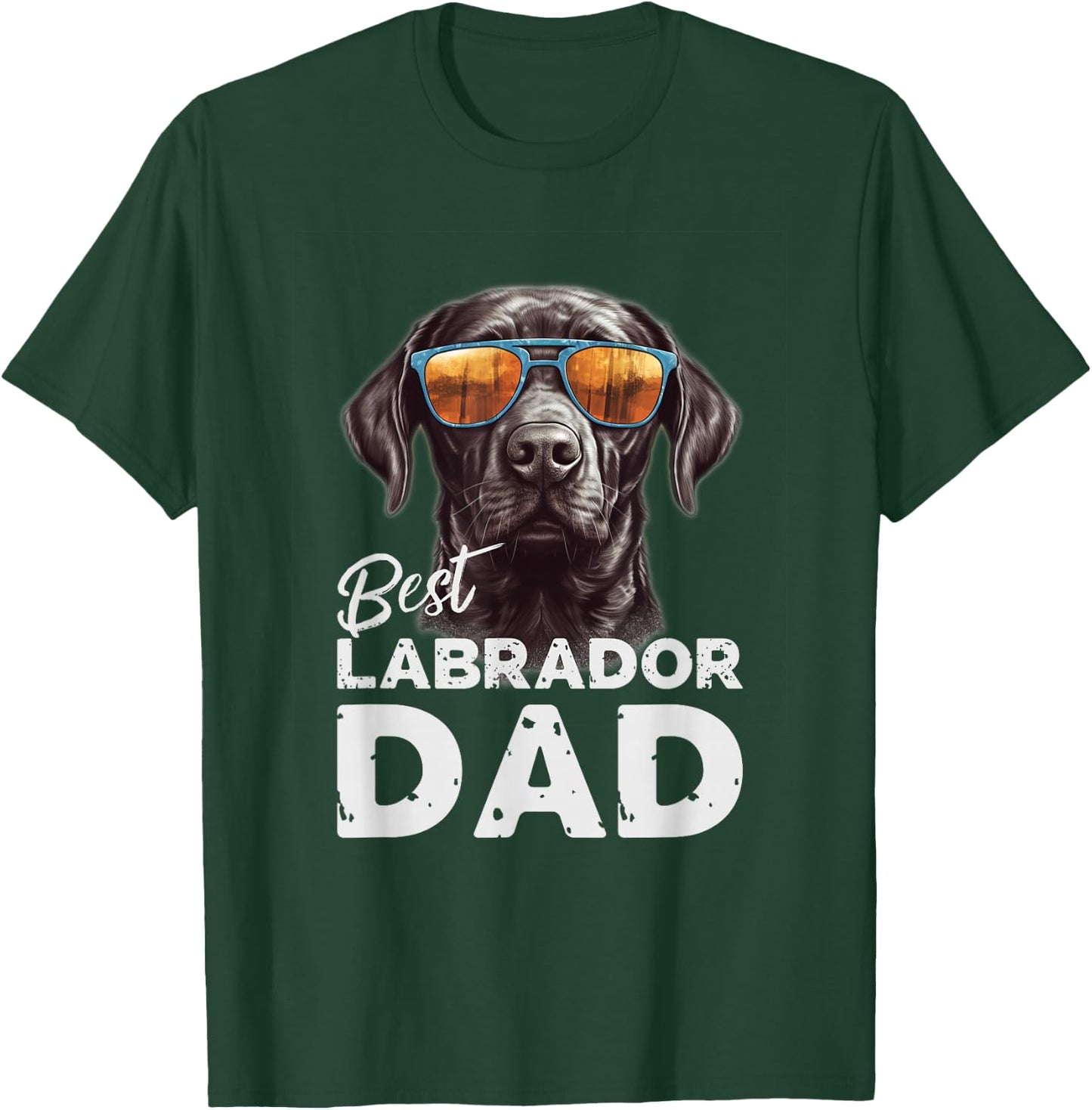 Herren bester Labrador Hundepapa Geschenke für Hundehalter T-Shirt - T-Shirt | Forest