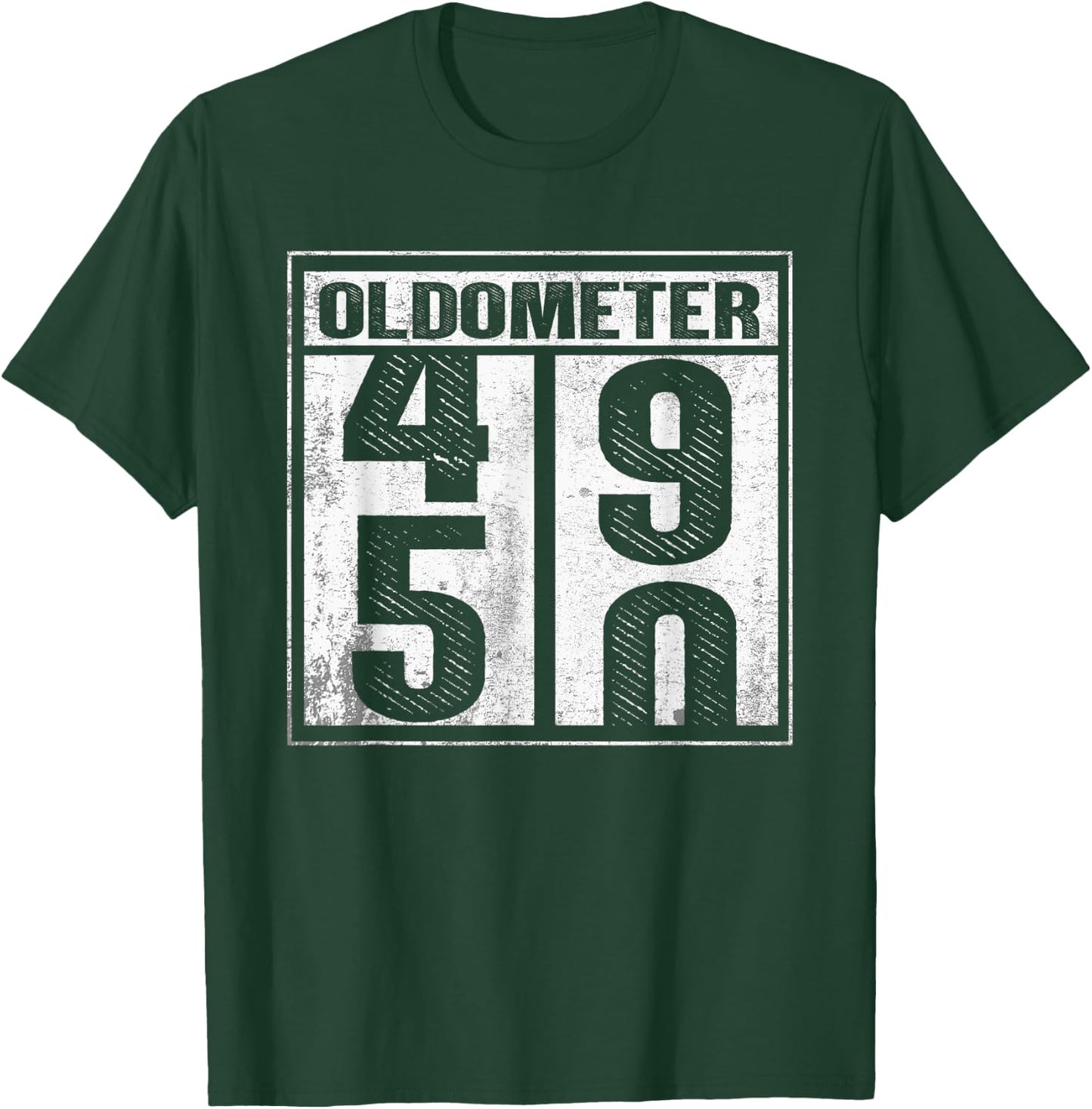 50th Birthday Funny Gift Men Women Oldometer 49-50 Shirt T-Shirt - T-Shirt | Forest