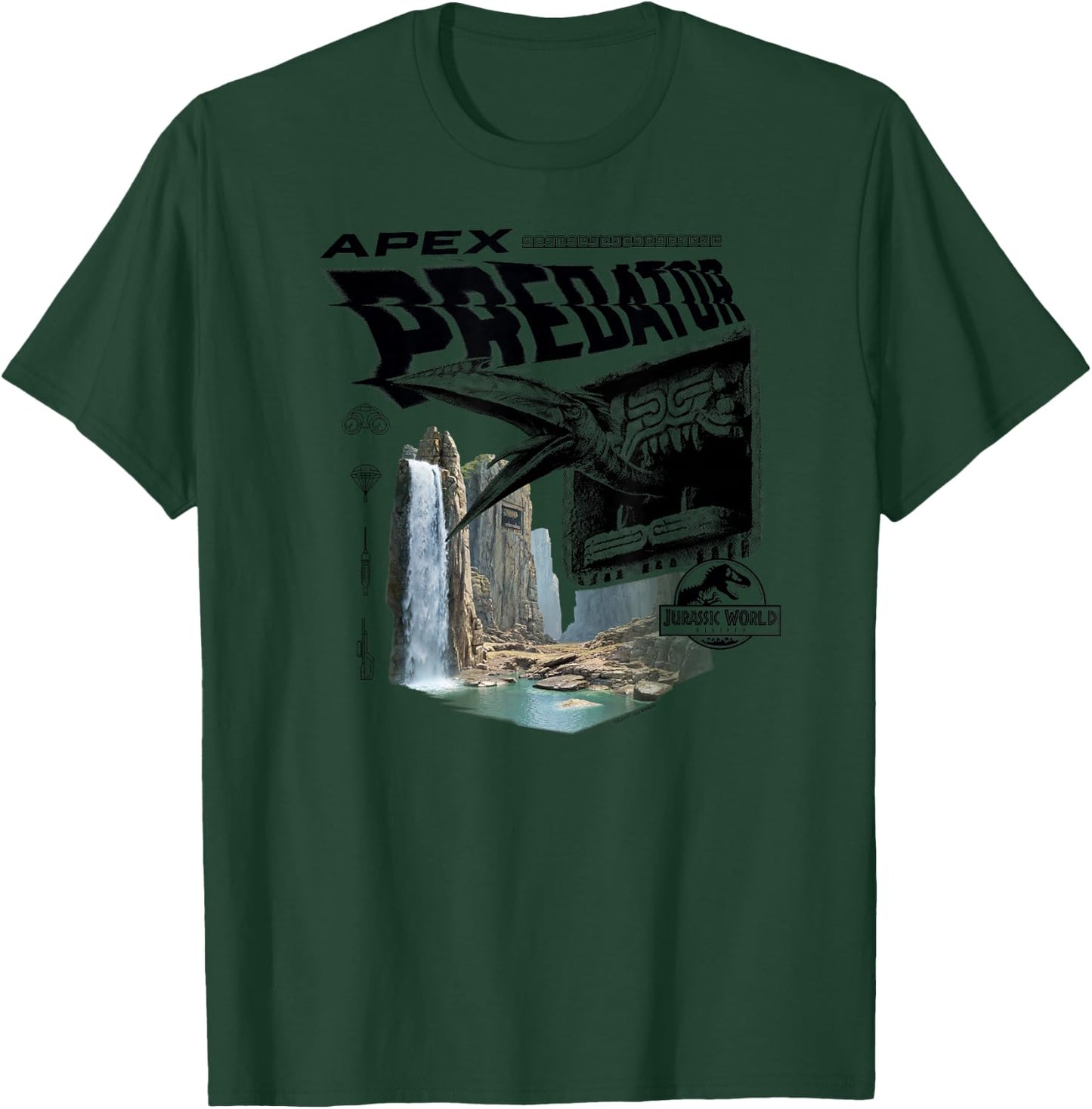 Jurassic World Rebirth Apex Predator Quetzalcoatlus T-Shirt - T-Shirt | Forest