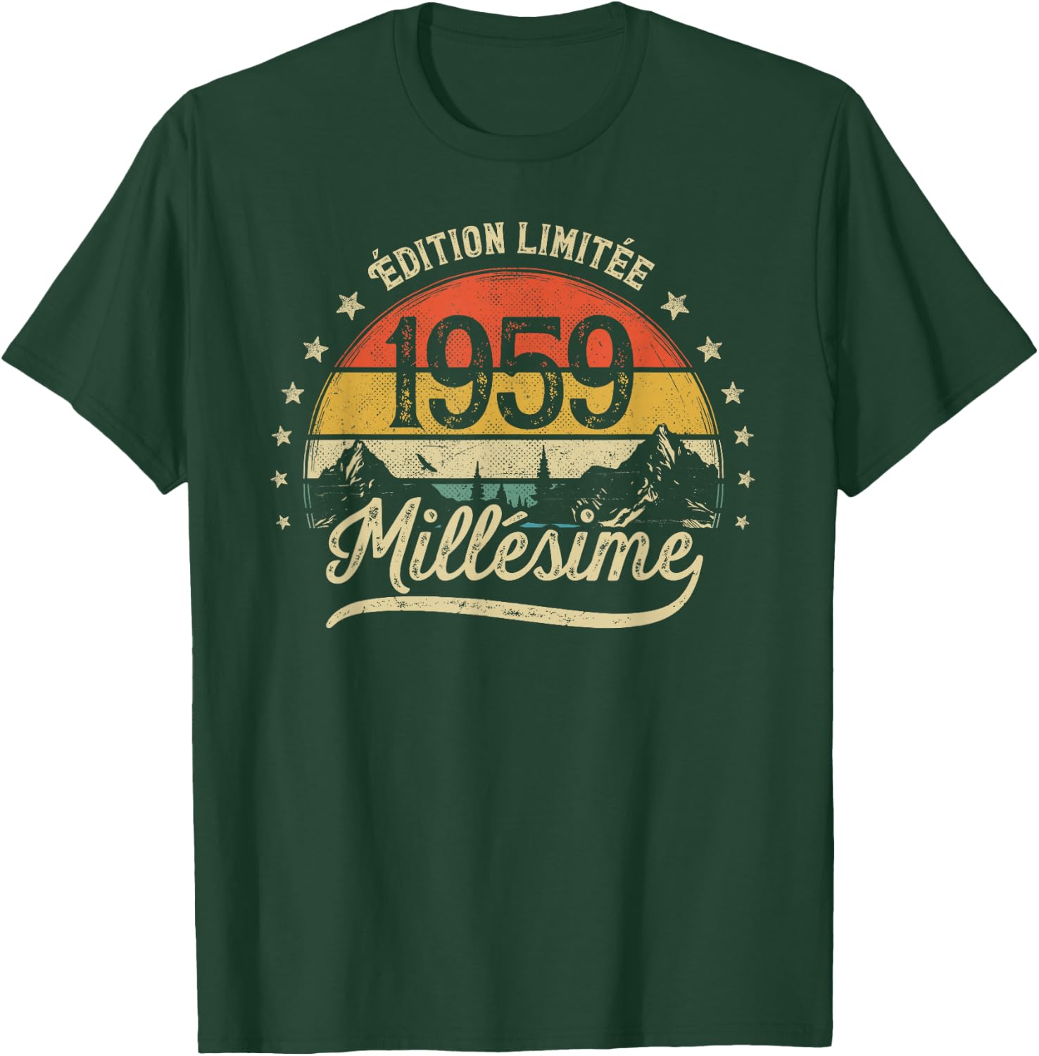 Vintage 1959 Millésime Cadeau Homme 67 Ans Anniversaire T-Shirt - T-Shirt | Forest