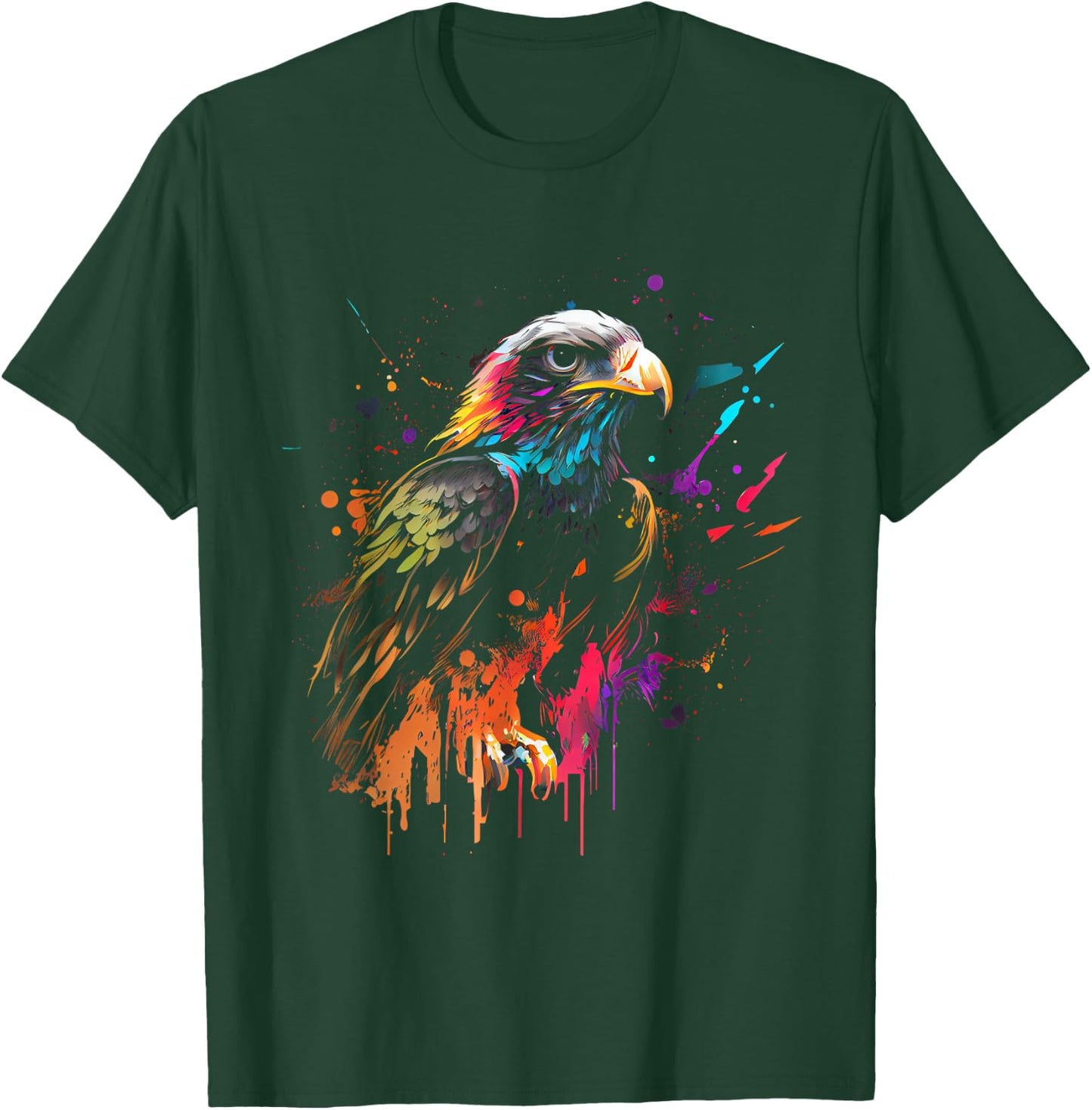Falcon bird colorful color bird of prey bird lover T-Shirt - T-Shirt | Forest