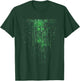 Binary Code Matrix Green Digital Cyberpunk T-Shirt - T-Shirt | Forest
