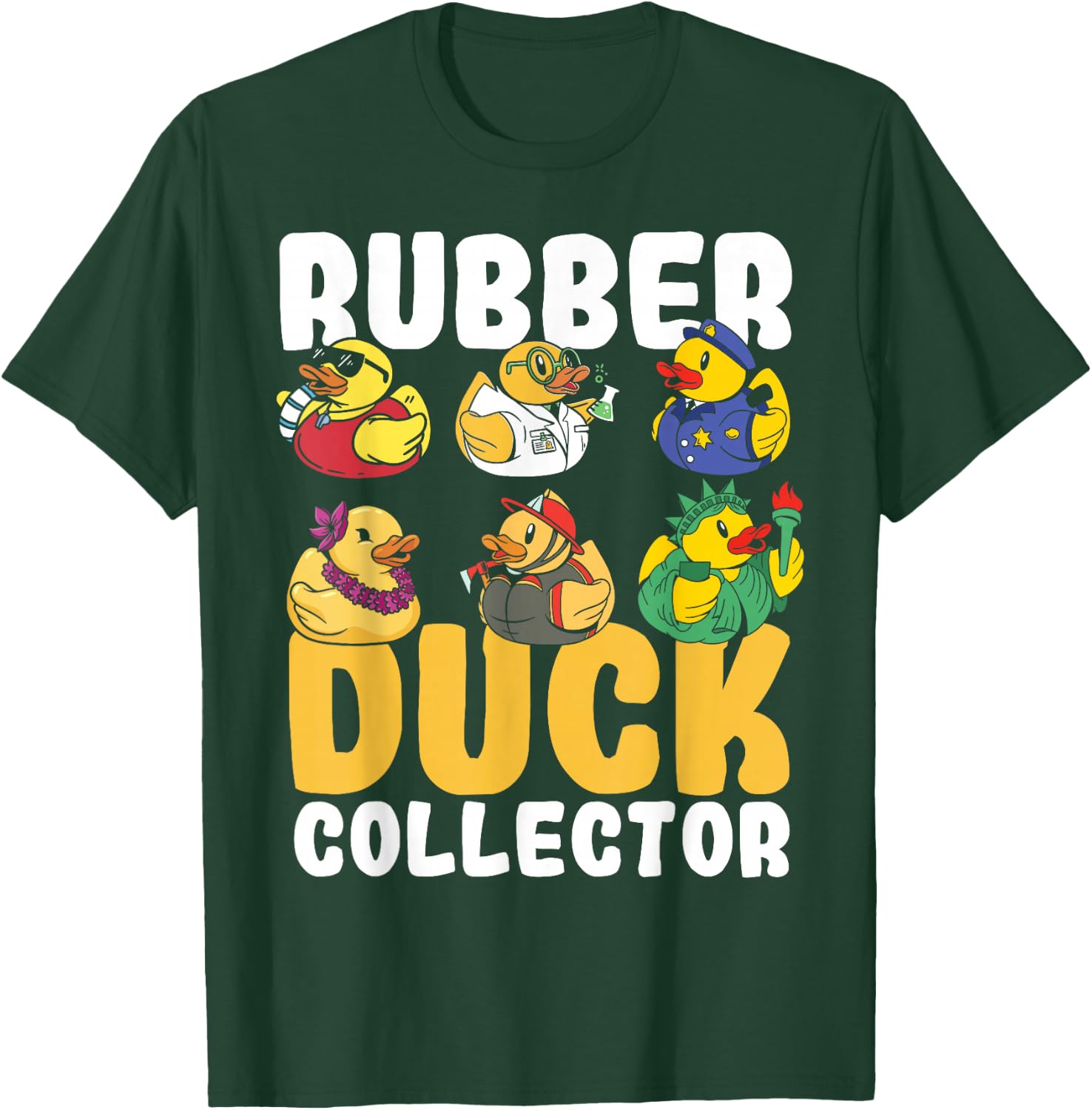 Rubber Duck Collector Rubber Duckie Yellow Rubber Duck T-Shirt - T-Shirt | Forest