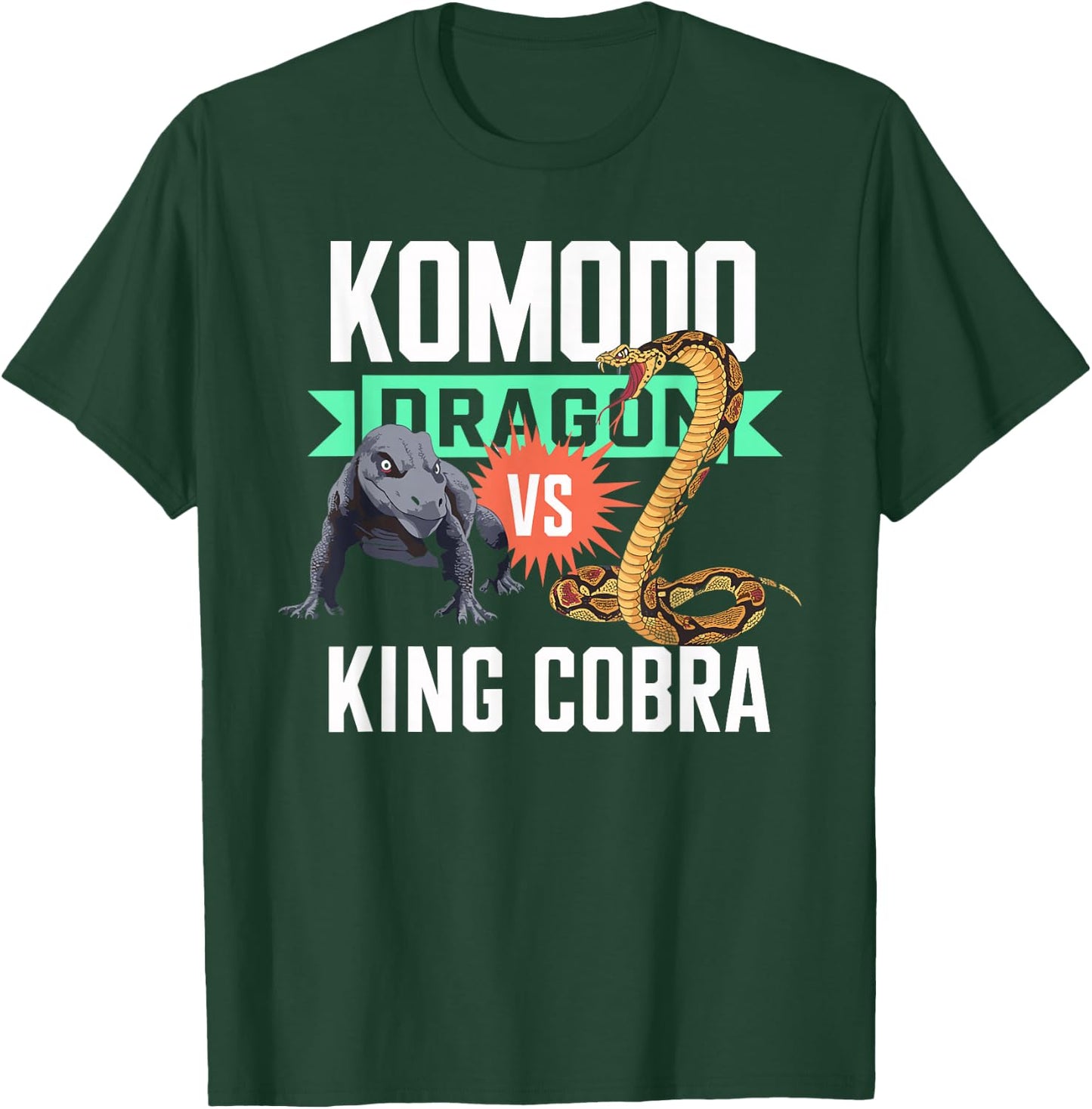 Komodo Dragon VS King Cobra Shirt Komodo Dragon Shirt Kids T-Shirt - T-Shirt | Forest