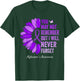 You May Not Remember But I Will Never Forget Alzheimer's T-Shirt - T-Shirt | Forest