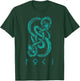 Loki Name Norse Runes And Snake Nordic Norse Mythology T-Shirt - T-Shirt | Forest