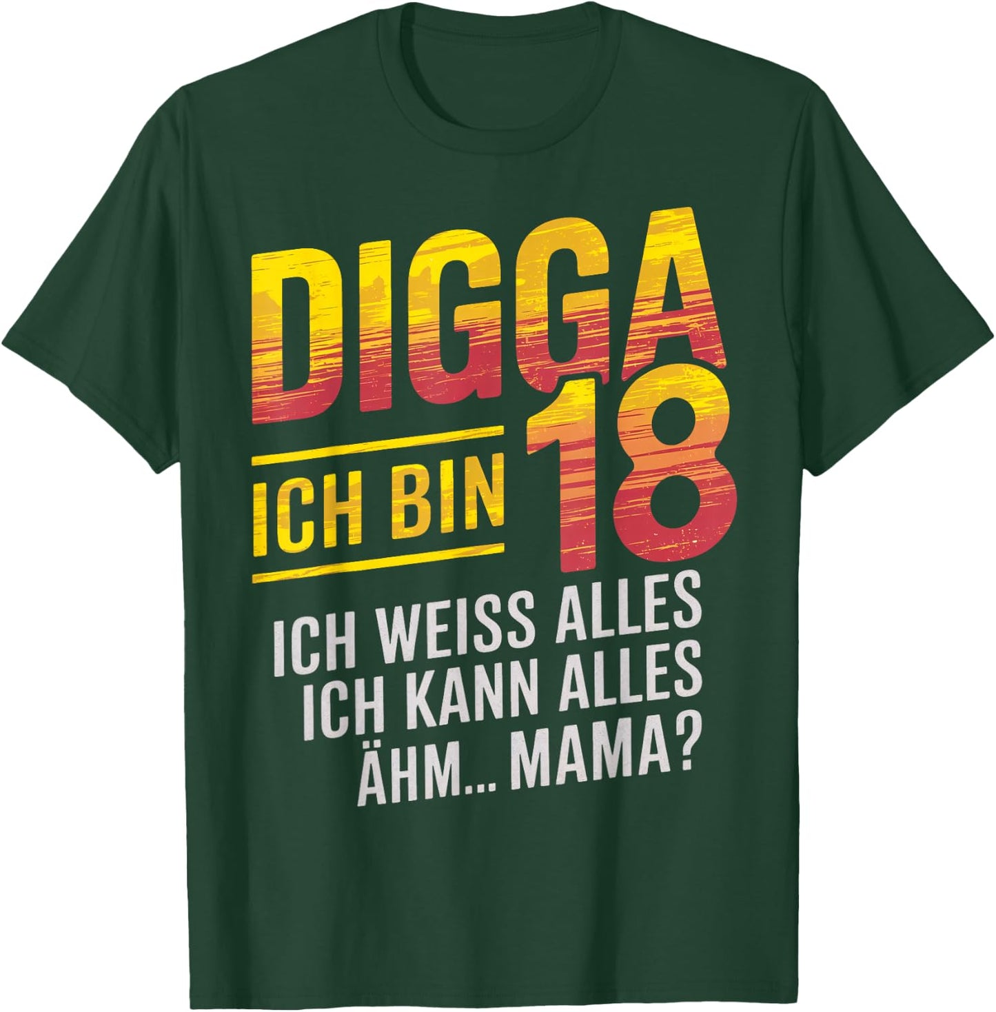 18th Birthday Boy Girl 18 Years 2006 Funny Gift , black T-Shirt - T-Shirt | Forest