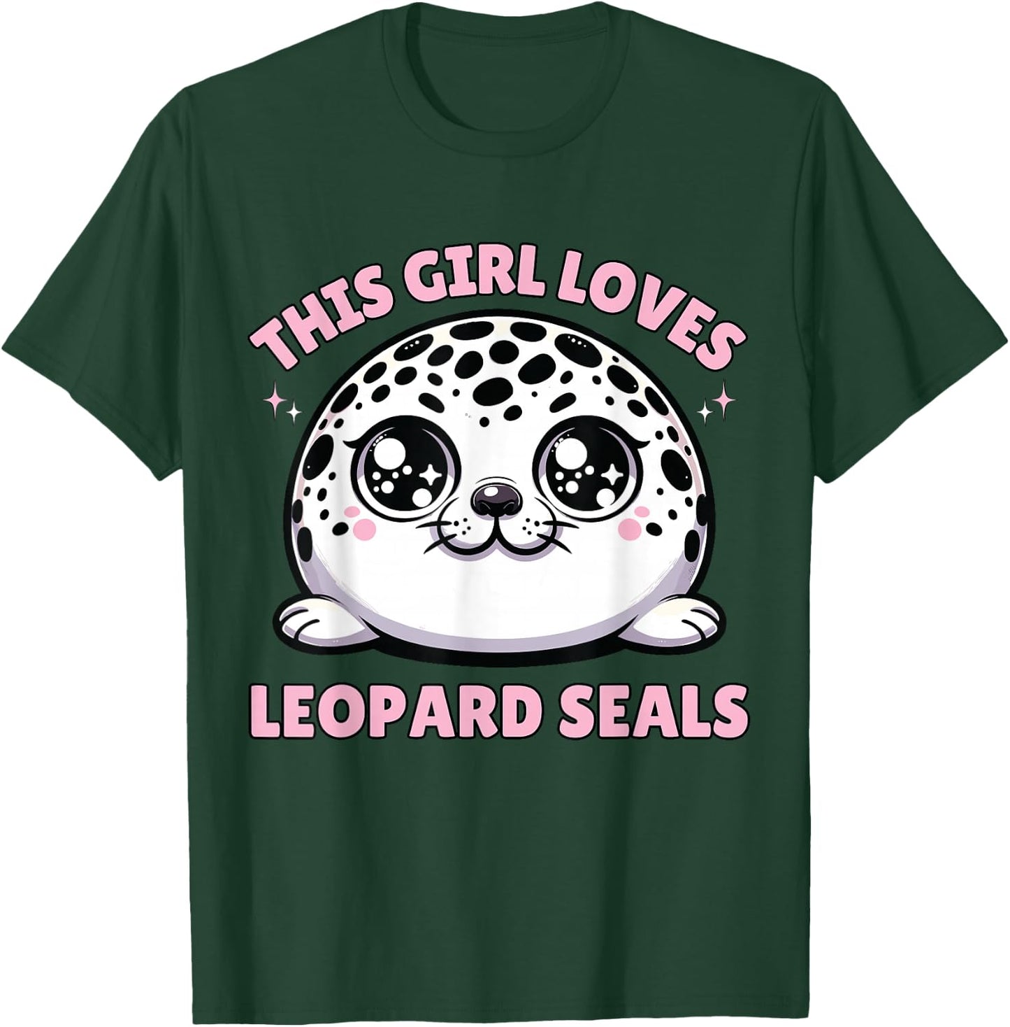 Leopard Seal Anime, This Girl Loves Leopard Seals T-Shirt - T-Shirt | Forest