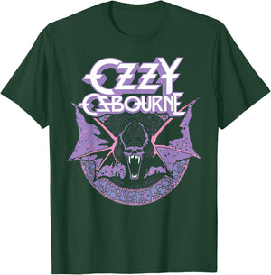 Ozzy Osbourne Fledermaus Pastell für Männer, Schwarz, Kurzarm, S T-Shirt - T-Shirt | Forest