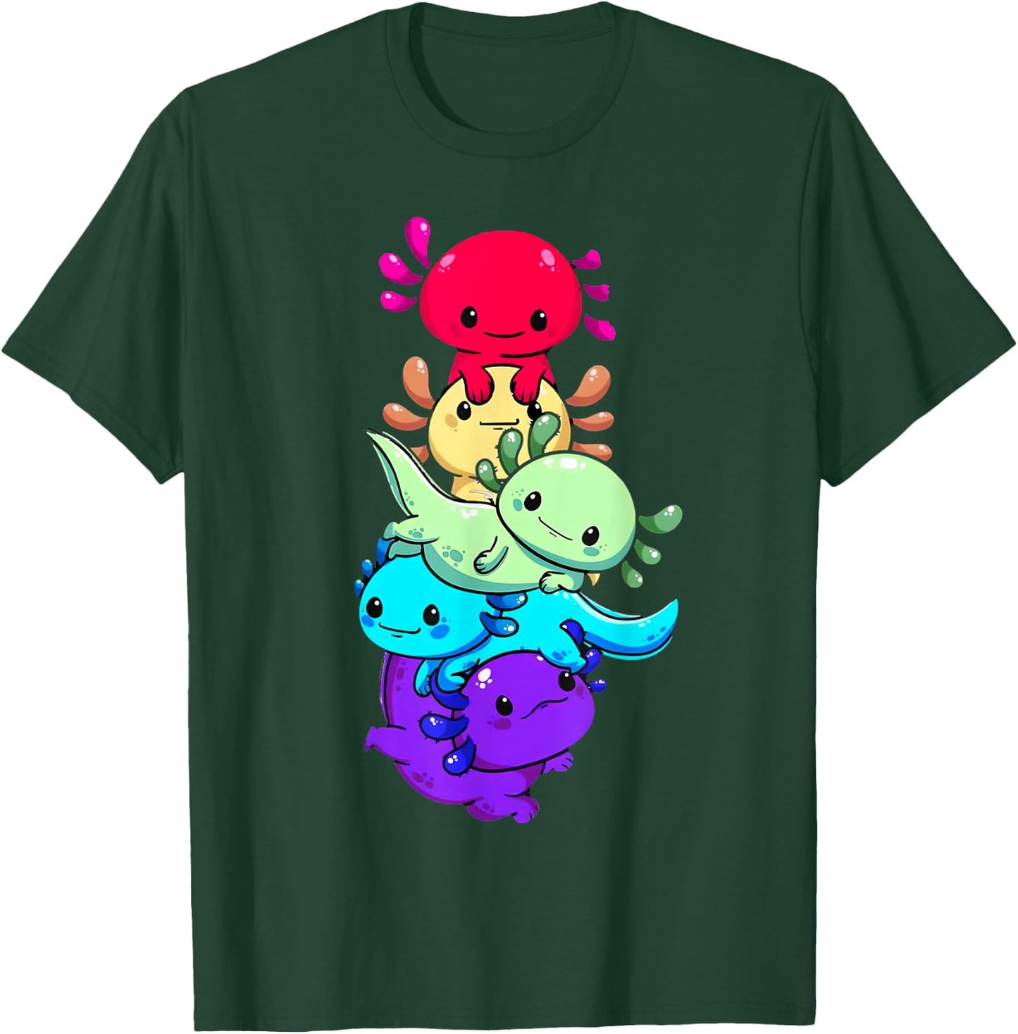 Love Axolotl Damenhemd Axolotl Lovers für Kinder und Mädchen T-Shirt - T-Shirt | Forest